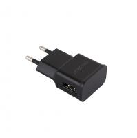 Зарядное устройство сетевое, 1хUSB, 220В, чёрное, 1,0А