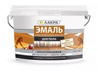 Эмаль акриловая Лакра для пола жёлто-коричневая 2,4 кг