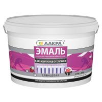 Эмаль для радиаторов Лакра акриловая глянцевая белая 2,4 кг