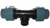 Тройник ПНД 32 х 3/4"х 32 наружная резьба