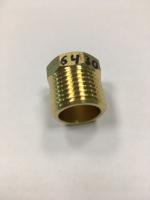 Футорка 1/4" в. x 1/2" н., латунная