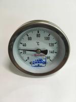 Термометр биметаллический 160°C, Ø63 мм, L50 (60) мм, 1/2"