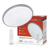 Светильник LED IN HOME COMFORT MYSTERY, 55 Вт, 3000-6500 К, 400х70 мм, 4400 лм, с пультом ДУ