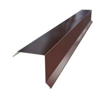 Торцевая планка 80x100 мм, 2 м, RAL 8017 (коричневый)