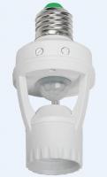 Патрон с датчиком движения и фотореле IEK ДД-045, Е27, max 60Вт, 360°, 6м, IP20