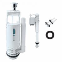 Арматура для бачка IDDIS, двухрежимная, нижний подвод 1/2"