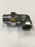 Американка угловая 3/4", хром
