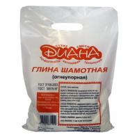 Глина Диана шамотная (огнеупорная), 5 кг