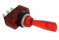 Тумблер ASW-13D, с подсветкой, 12V, 20A (3с)  ON-OFF