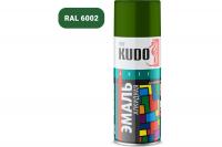 Эмаль аэрозоль KUDO RAL6002 зелёная листва, KU-10082, 520 мл