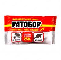 Средство от крыс и мышей РАТОБОР зерно, 250 грамм