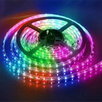 Светодиодная лента негерметичная 14,4W, RGB (трёхцветная)