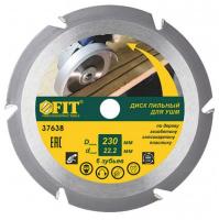 Диск пильный FIT для УШМ 230х22.2x6Т