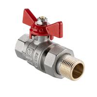 Кран шаровой VALTEC "BASE" ГОСТ, 1/2" с полусгоном (Американка)