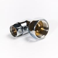 Уголок с накидными гайками 3/4"x1/2", хром (пара)