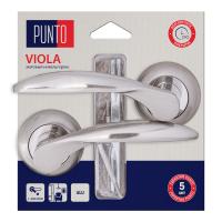 Ручки дверные PUNTO R.TL54.VIOLA/HD SN/CP-3, матовый никель/хром