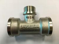 Тройник переходной 3/4"х1/2"х3/4" в/н/в, латунный