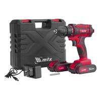 Шуруповёрт аккумуляторный MTX CDS-20, 20 В, 0-1350 об/мин, 40 Нм, Li-Ion, 2,0 Ач, 2 АКБ, зарядное устройство, кейс