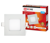 Панель светодиодная IN HOME SLP-eco, 3 Вт, 4000 К, 86х86х23 мм, 420 лм, IP40, квадрат