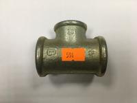 Тройник оцинкованный переходной DN20x25 (3/4" х 1")