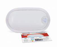 Светильник LED IN HOME СПП ИД-1065-ОВАЛ, 10 Вт, 6500 К, 900 лм, IP65, с инфракрасным датчиком