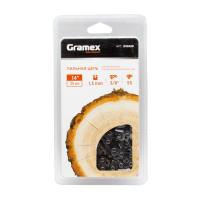 Цепь Gramex SEMI CHISEL (55 звеньев, 3/8", 1,3 мм) для бензопил STIHL, Makita и других