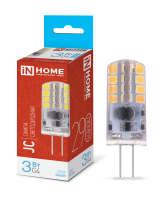 Лампа LED IN HOME JC, G4, 12 В, 3 Вт, 6500 К, 290 лм