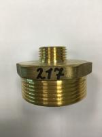 Ниппель переходник 1/2" x 1½", латунный