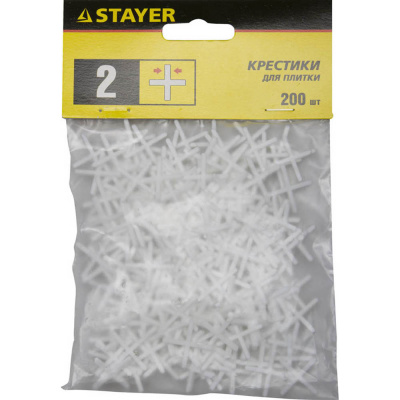 Крестики STAYER для кафеля, 2 мм, 200 штук