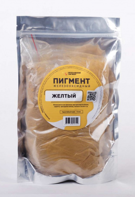 Пигмент жёлтый железооксидный (пакет 0,5 кг)