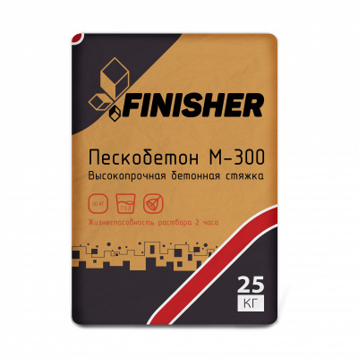 Пескобетон FINISHER М-300, 25 кг