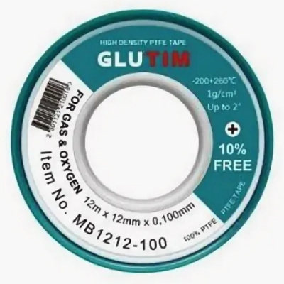 Лента ФУМ GluTim 12 m х 12 mm х 0,100 mm