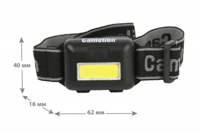 Фонарь Camelion LED 5355 COB 1Вт (налобный, 1LED, 3xAAA)