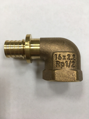 Угольник-переходник GAPPO 16 мм x 1/2" внутренняя резьба (G2311.1604)