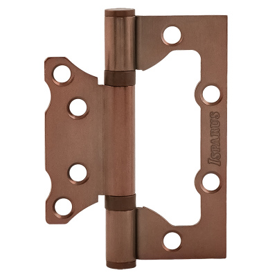 Петля ISPARUS 800-4, без врезки, 100x74x2,5 мм, старая медь