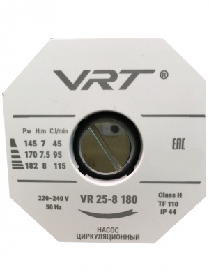 Насос циркуляционный VRT VR 25-8 180 (гайки в комплекте)