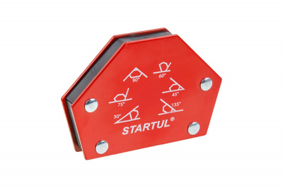 Угольник магнитный для сварки STARTUL PROFI 11,5 кг, углы 30°, 45°, 60°, 75°, 90°, 135°