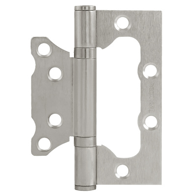 Петля ISPARUS 800-4, без врезки, 100x74x2,5 мм, матовый никель