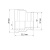 Муфта переходная 3/4" x 1", латунная VRT