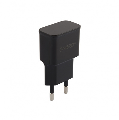 Зарядное устройство сетевое, 1хUSB, 220В, чёрное, 1,0А