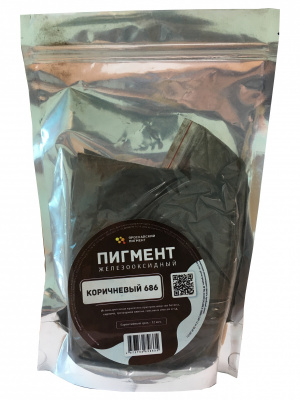 Пигмент коричневый железооксидный 686 (пакет 0,5 кг)