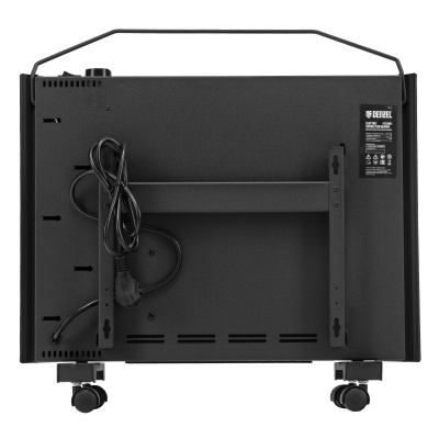 Конвектор DENZEL XCE-1000В, чёрный, 1000 Вт, L-530 мм, колёса, сушилка
