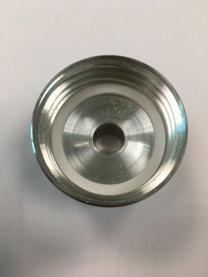 Переходник 60x6 с крупной внутренней резьбой, 1/2" наружная резьба, алюминий