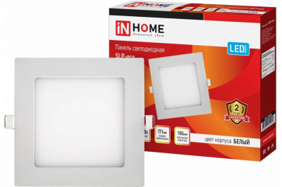 Панель светодиодная IN HOME SLP, 18 Вт, 4000 К, 1260 лм IP40, 220х220х17 мм