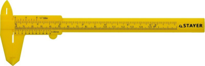 Штангенциркуль пластмассовый STAYER "Standard" TOPControl, 150 мм