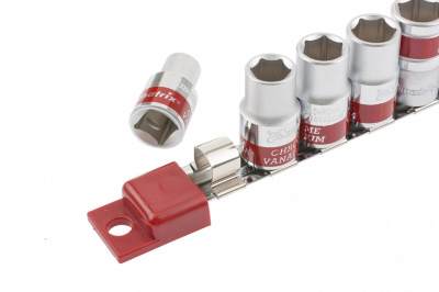 Набор торцевых головок matrix, 3/8", шестигранные, CrV, 10 штук, 8-19 мм