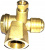 Клапан обратный для компрессора, 1/2" нар. х 1/2" внутр. х 1/8" внутр. (двухцилиндровый)