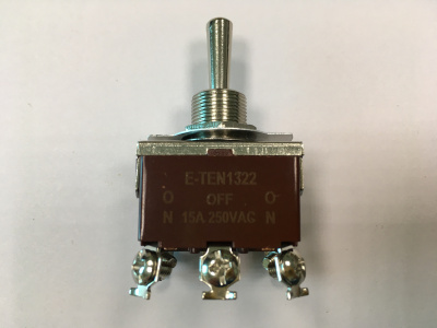 Тумблер KN-203, большой, 250V, 15A (6c) ON-OFF-ON