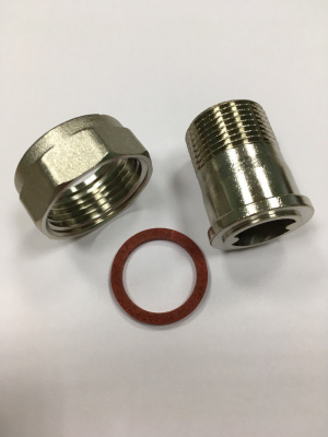 Полусгон с накидной гайкой 1" х 3/4" наружная резьба