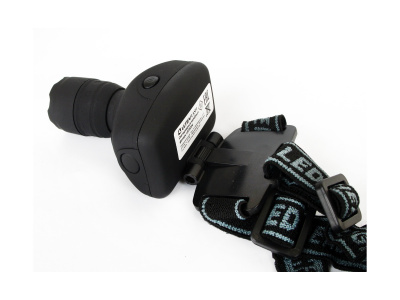 Фонарь налобный ULTRAFLESH LED5354 (зум, 1LED, 3хААА)